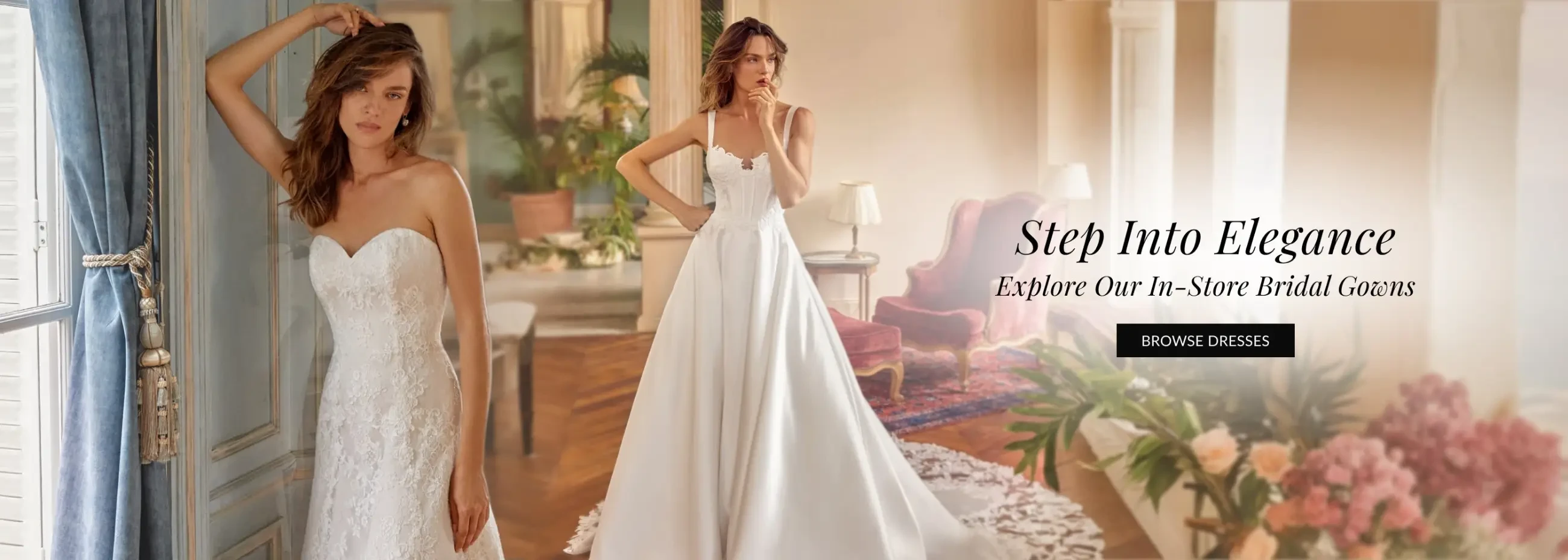 Step Into Elegance – Explore Our In-Store Bridal Gowns